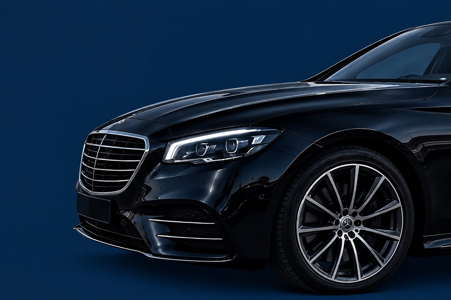 Executive saloon illustrating private transfer comfort